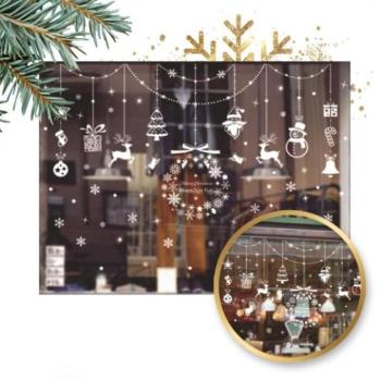 Ünnepi dekorációk - Karácsonyi ablakmatricák kép