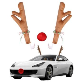 Ünnepi dekorációk - Karácsonyi autó, dekoráció kép