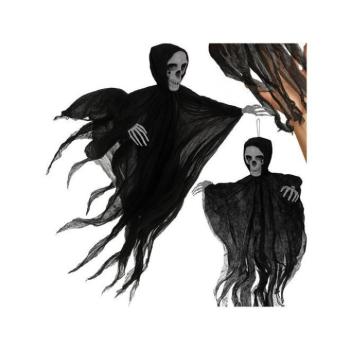 Ünnepi dekorációk - Lógó fekete csontváz - dekoráció kép