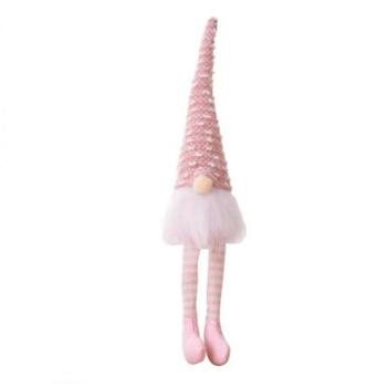 Ünnepi dekorációk - Rózsaszín karácsonyi manó kép