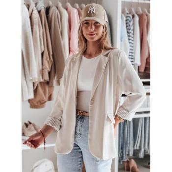 Zakók - Világos bézs színű oversized női kabát PY0122 kép