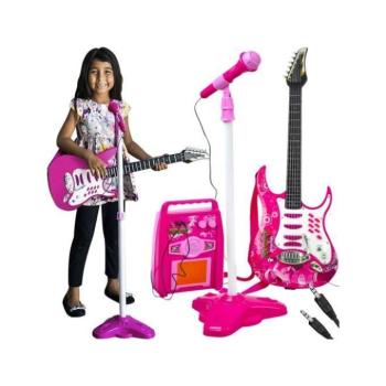 Zenélő játékok - Gyerek gitár mikrofonnal és erősítővel kép