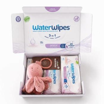 4x WATERWIPES Nyugtató tisztító 3 az 1-ben nedves törlőkendők 60 db (240 db) + NATTOU Polip Zdar kép