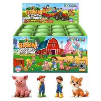 ACCENTRA Fürdőbomba KOOLKIDZ Farm meglepetéssel farm Alma 150g kép