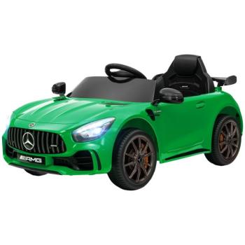 AIYAPLAY Elektromos gyerekautó, Mercedes, 3-5 km/h, távirányító, fények és zene, zöld kép