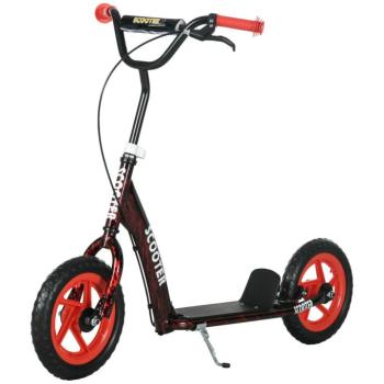 AIYAPLAY gyerek roller, állítható magasságú roller gyerekeknek, fékkel, acél, műanyag, piros kép