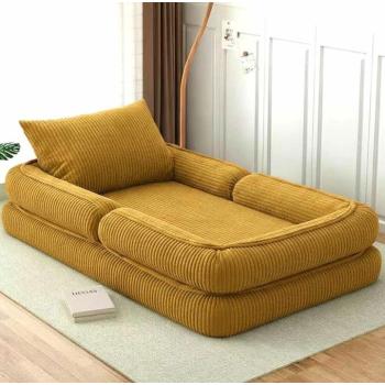 Atelier Del Sofa Ágy mellé helyezhető kiságy/kanapé Mustár Színű...