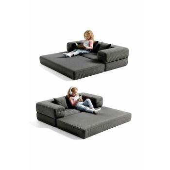 Atelier Del Sofa Gyerek kanapéágy Sötétszürke kép