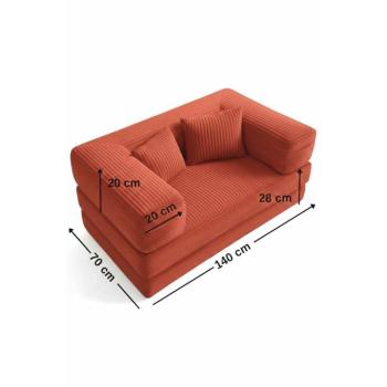 Atelier Del Sofa Gyerek kanapéágy - Téglavörös kép