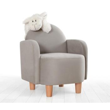 Atelier Del Sofa Gyermek fülke fotel Grey Nock - szürke kép