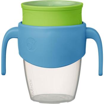 b.box 360°-os szivárgásmentes tanulópohár, 250 ml kék/zöld kép
