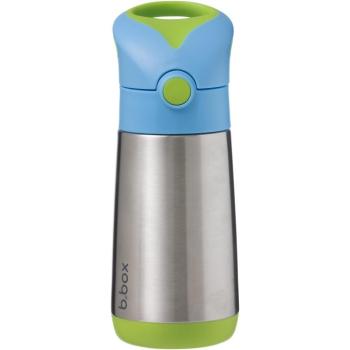b.box Italtermosz szívószállal 350 ml - kék/zöld kép