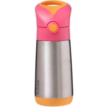 b.box Italtermosz szívószállal 350 ml - rózsaszín/narancsszín kép
