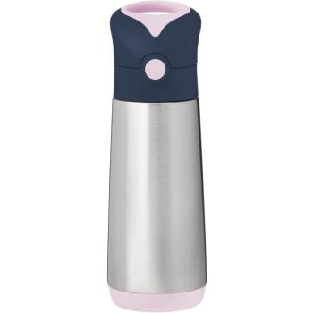 b.box Italtermosz szívószállal 500 ml - indigó/rózsaszín kép