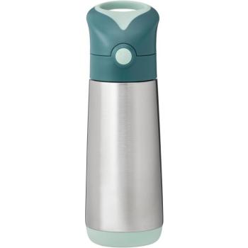 b.box Italtermosz szívószállal 500 ml - smaragdzöld erdő kép