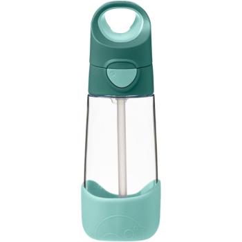 b.box Kulacs szívószállal 450 ml - smaragdzöld erdő kép