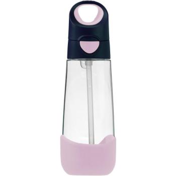 b.box Kulacs szívószállal 600 ml - indigó/rózsaszín kép