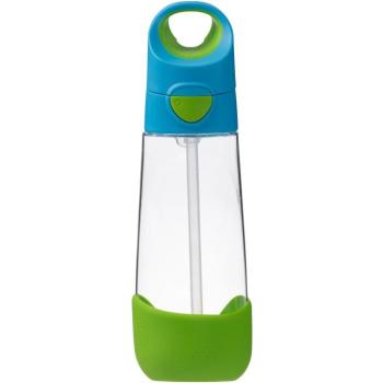 b.box Kulacs szívószállal 600 ml - kék/zöld kép