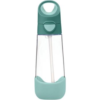 b.box Kulacs szívószállal 600 ml - smaragdzöld erdő kép