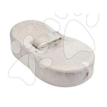 Babafészek Cocoonababy® 10° Natural Linen Red Castle sztreccs lepedővel bézs 0-3 hónapos babáknak kép