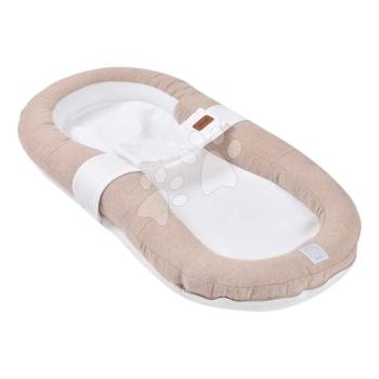Babafészek Cocoony Heather Clay Beaba ultra könnyű textilből magasított szélekkeli barna 0-3 hó kép