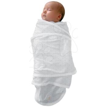 Babapólya újszülöttnek The Miracle Blanket™ Red Castle Leaf White 0-3 hó korosztálynak fehér-szürke levelekkel kép