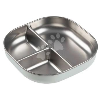 Babatányér Stainless Steel Divided Plate Misty Green Beaba rozsdamentes acél osztott zöld 4 hó-tól kép
