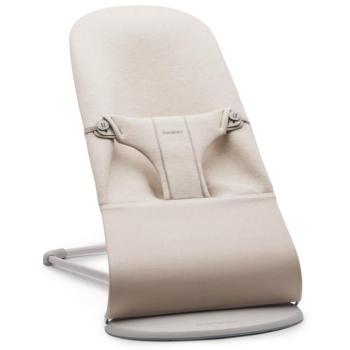 Babybjörn Bliss 3D Jersey Light Beige pihenőszék, világosszürke konstrukció kép