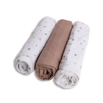 BABYMATEX Bambusz pelenkák 70x70cm 3db, Csillagok kép