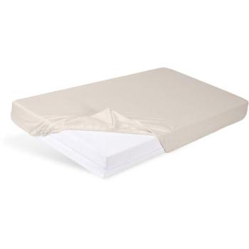 BABYMATEX Gumis lepedő Jersey 60x120cm világos bézs kép