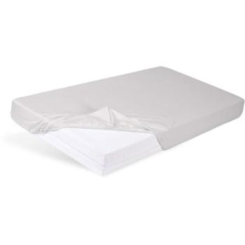 BABYMATEX Gumis lepedő Jersey 60x120cm világosszürke kép