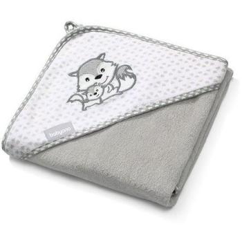 BabyOno bambusz törülköző kapucnival 100 × 100 cm - szürke kép