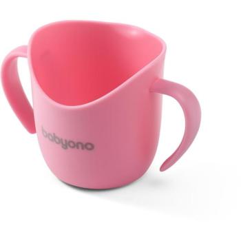 BabyOno ergonomikus tanulópohár 120 ml - rózsaszín kép