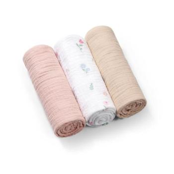 BABYONO Muszlin pelenkák Super Soft 3 db, Pink 70 x 70 cm kép