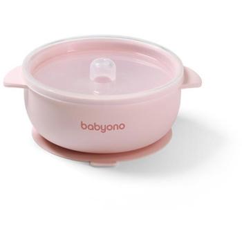 BabyOno szilikon pohár, rózsaszín, fedéllel kép