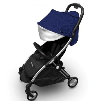 BabyStyle Hybrid Ezyfold Chrom Silver keret és kennel, Navy kép