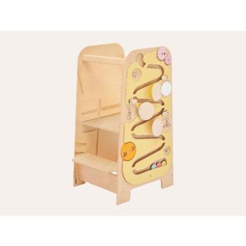 BusyKids Play 5 az 1-ben növekvő tanulótorony 75 cm - sárga kép