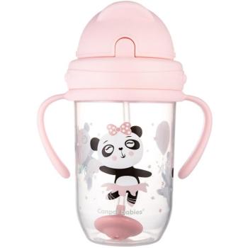 Canpol Babies - csepegésmentes, súllyal ellátott szívószállal, Exotic Animals, 270 ml, rózsaszín kép