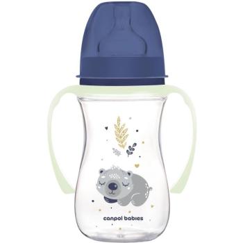 Canpol babies Sleepy Koala EasyStart kólika elleni cumisüveg 240 ml, kék kép