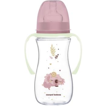Canpol babies Sleepy Koala EasyStart kólika elleni cumisüveg 300 ml, rózsaszín kép
