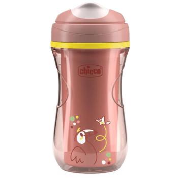 CHICCO Active kemény ivócsőrrel, 266 ml, rózsaszín