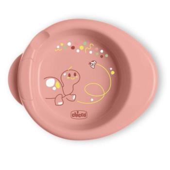 CHICCO Csúszásmentes tányér melegen tartó étel pink 6m+ kép