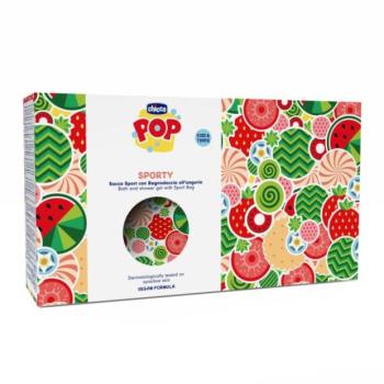CHICCO Fürdő- és tusfürdő gél POP sporttáskával Bubbly Watermelon 300ml kép