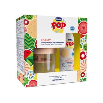 CHICCO Gyengéd arctisztító gél POP Softy Vanilla 150ml habosító adagolóval kép
