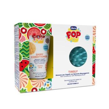 CHICCO Hajkondicionáló POP Vanilla Shiny 150ml fejbőr masszázskefével kép
