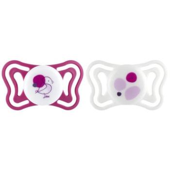 CHICCO Physioforma Light szilikon ortodontikus rózsaszín cumik 6-16m, 2 db kép