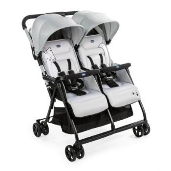 CHICCO Sibling sport babakocsi Ohlala Twin Silver Cat