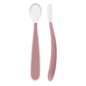 CHICCO Szilikon kanál Soft rózsaszín 2db, 6hó+ kép