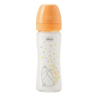 CHICCO Üveg cumisüveg Perfect Easy 240 ml lassú szilikon lány 0m+ kép