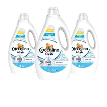 Coccolino Sensitive mosószer érzékeny bőrre, 129 mosás, 3x1.72 l kép